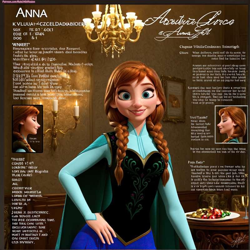 Anna of Ralph Breaks The Internet Sexy Poses [Gen 2.5]