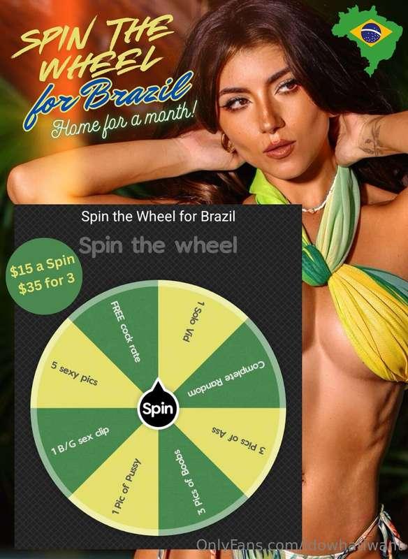 ***Spin the Wheel for Brazil!*** **BIGGEST Discount yet!** E..