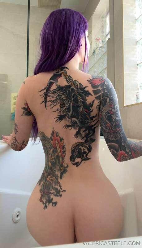 my back tat is pretty much healed 🤩