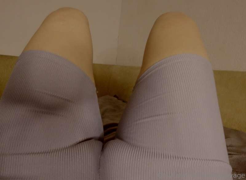 I forgot to wear panties. Do you think the men at the gym wo..