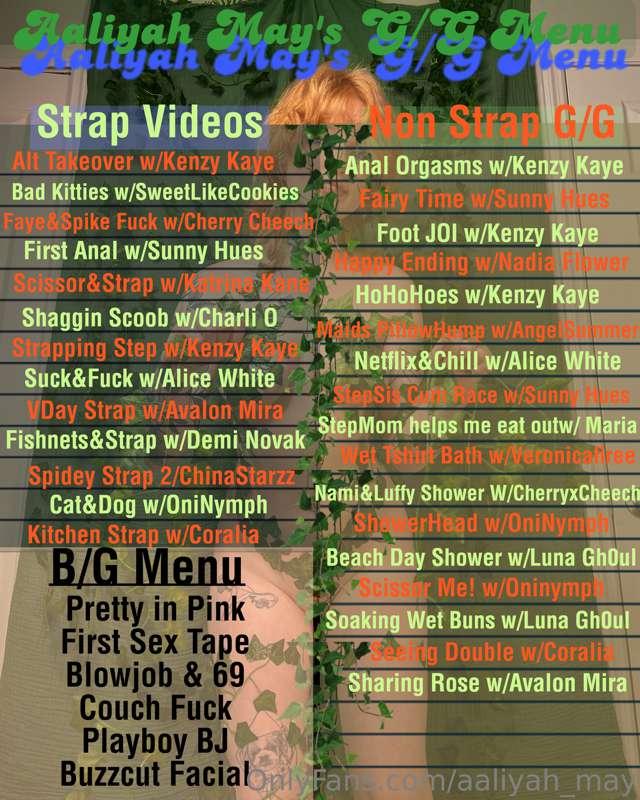 ***Fully Updated Sex Tape Menus!!***
My menu is getting so l..