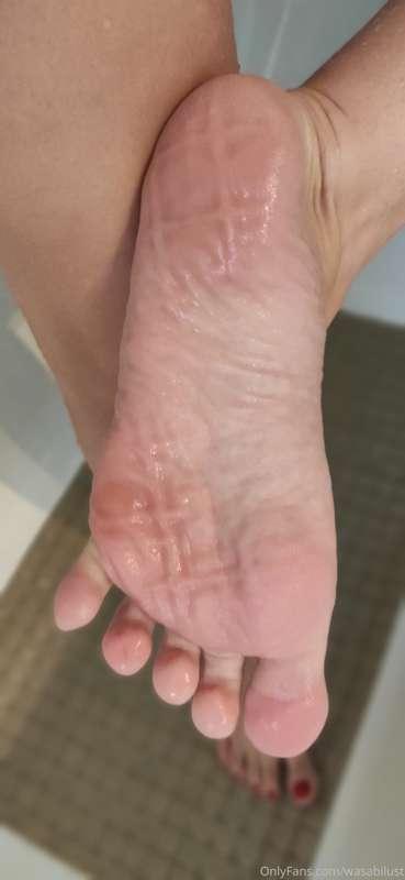 I love the smoothness of my soles after a good shower, would..