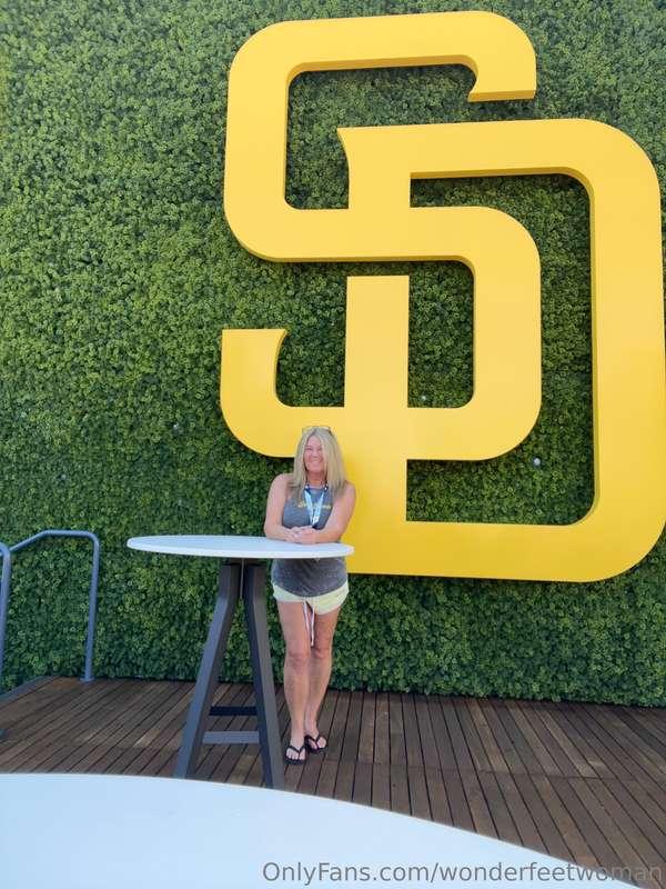 Friday morning I flew to San Diego for the Banana Ball game...