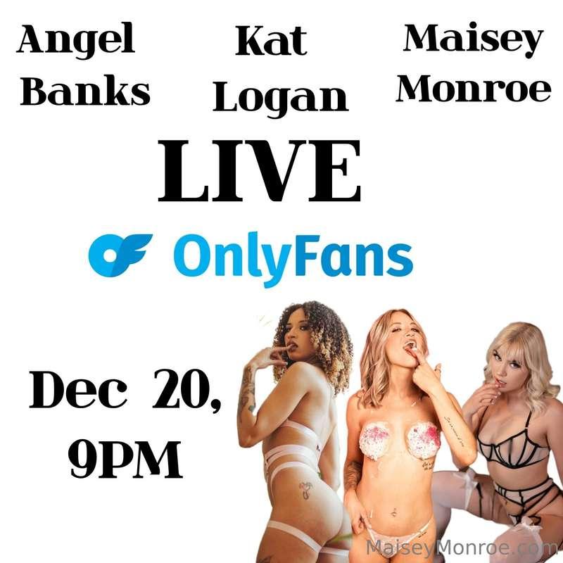 Friday LIVE 🚨 with @katlogan and @angelbanks 😍 don't miss th..