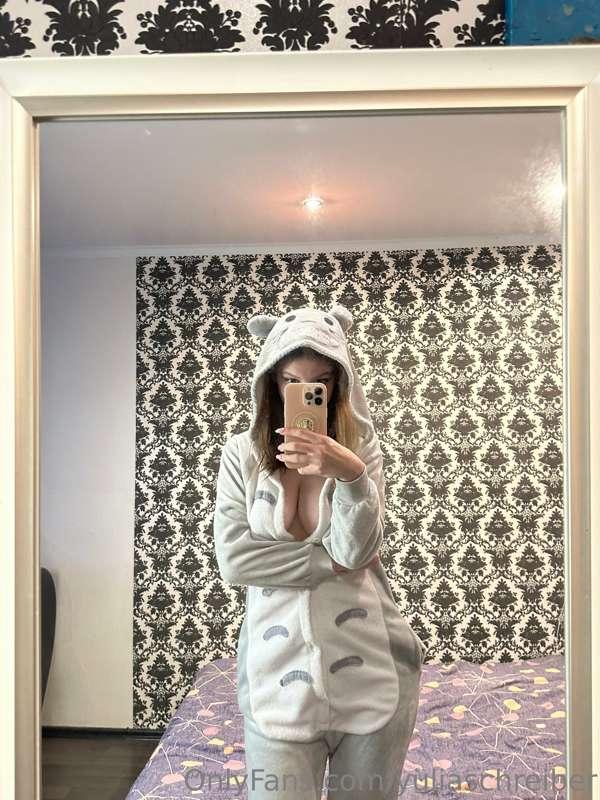 Feeling playful? This onesie's keeping a secret. Want a hint..