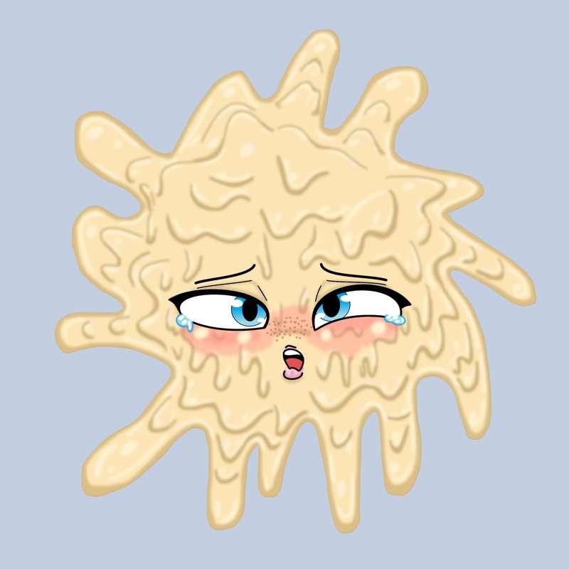 Splattered face