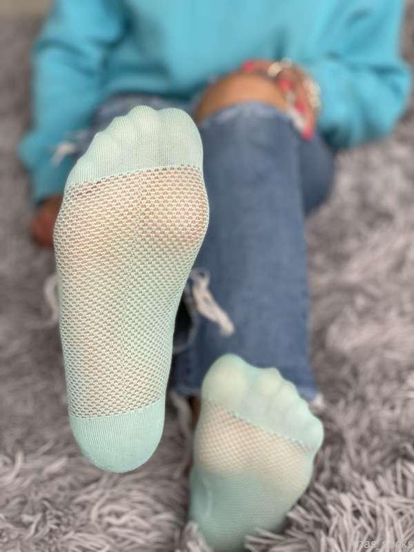 Monday tease with my peds socks 🧦  NO  you haven’t got permi..