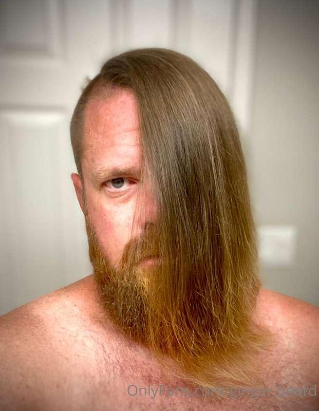 Cut a bunch of hair off last night, also “hoochie daddy shor..