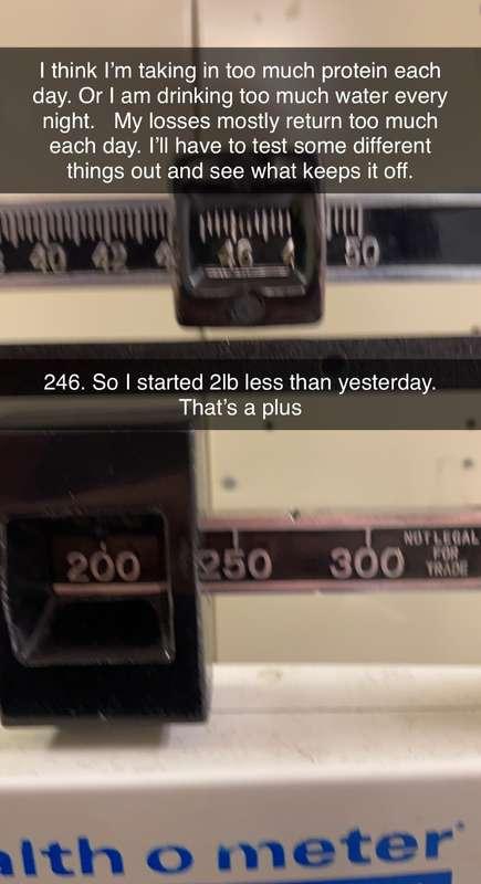 Feb 9. I haven’t figured out where my weight gains are comin..