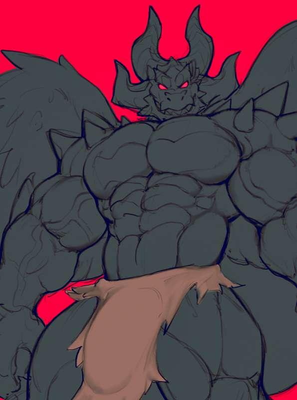 [WIP] Muscular Dragon Satán (Only Paid Members)