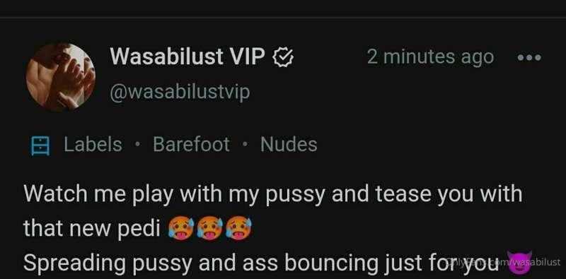 https://onlyfans.com/wasabilustvip 💦💦💦