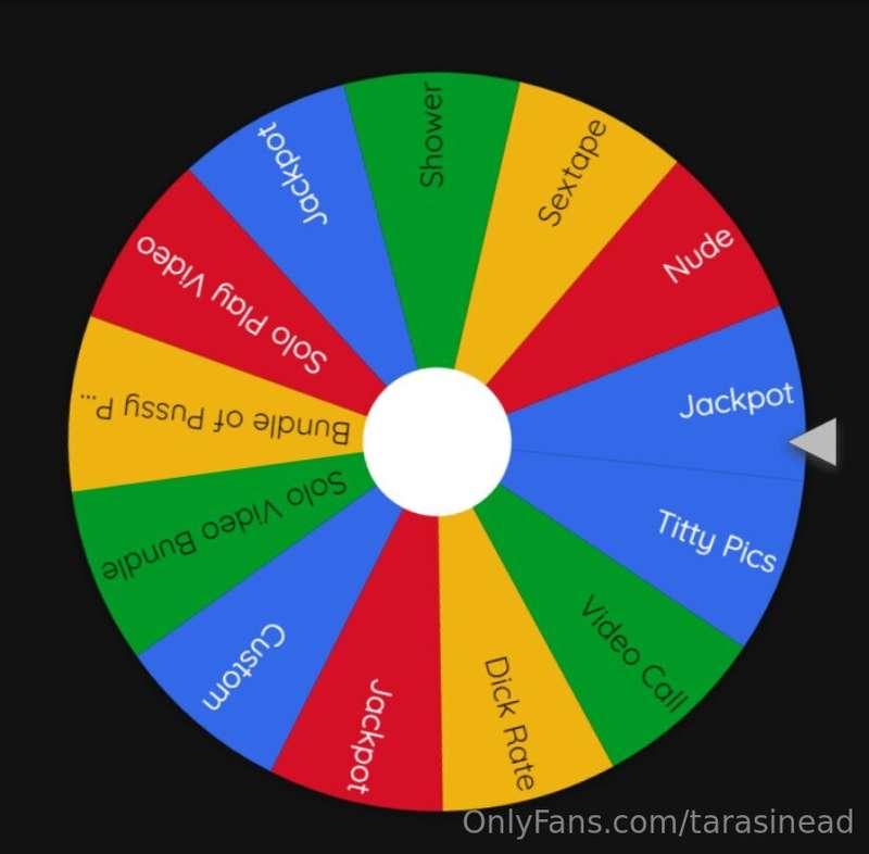 SPIN THE WHEEL!!!!❤️😍🤩  Let’s play a GAME😁💦 Get a chance to ..