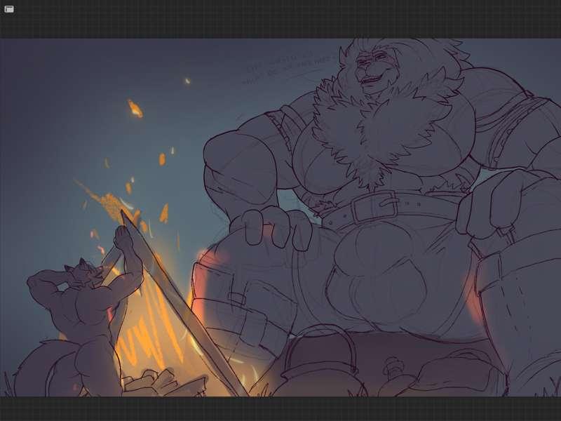 10. Okory the Lion commission (sketch)