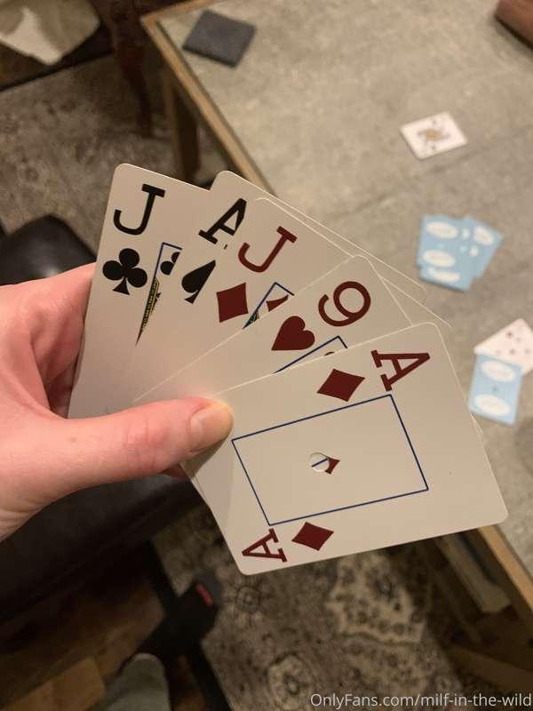 Was playing euchre and 31 tonight. Did meh with euchre but k..