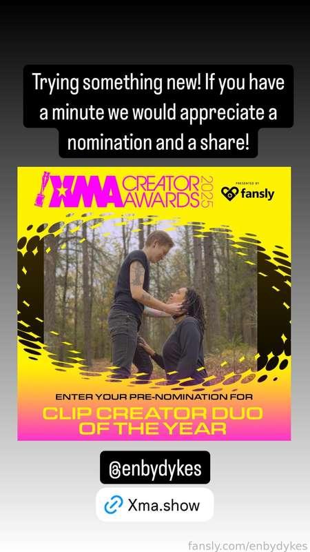 @RiverWildX #clipcreatorduo #lesbian #queer #xma #xmacreatorawards #realcouple #lesbiancouple #nonbinary