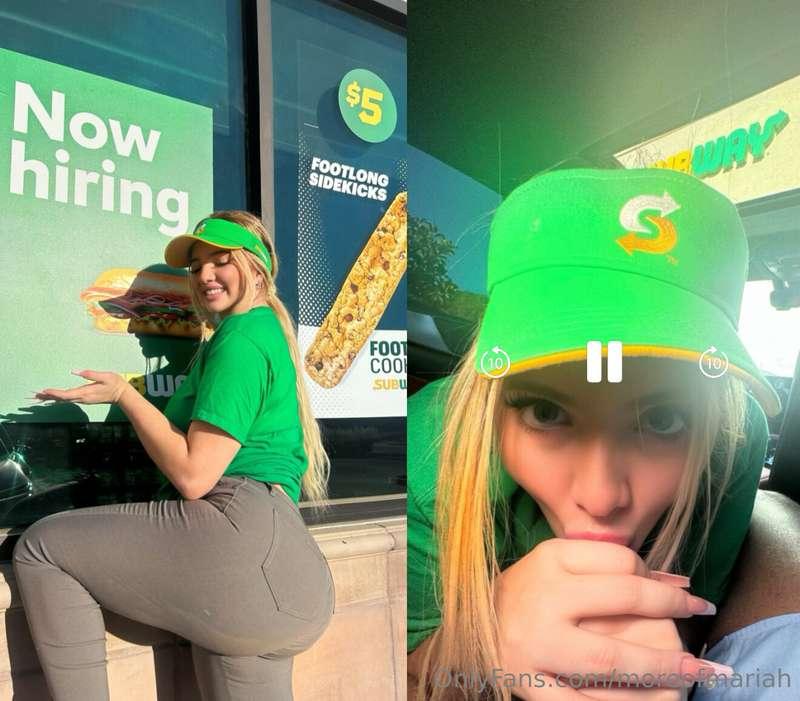 SUBWAY SEXTAPE PART 2 😭😭 FUCKED MY MANAGER AGAIN... he said ..
