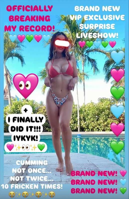 🩵🩷💚 TODAY’S FIRST EVER VIP EXCLUSIVE SURPRISE LIVESHOW + BRE..