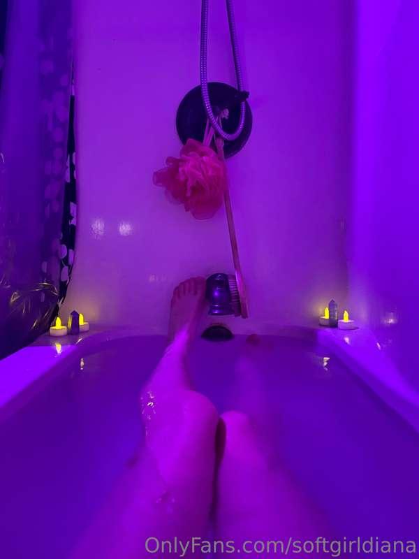 Legs in the pale blue light -> and the strangest pose I coul..