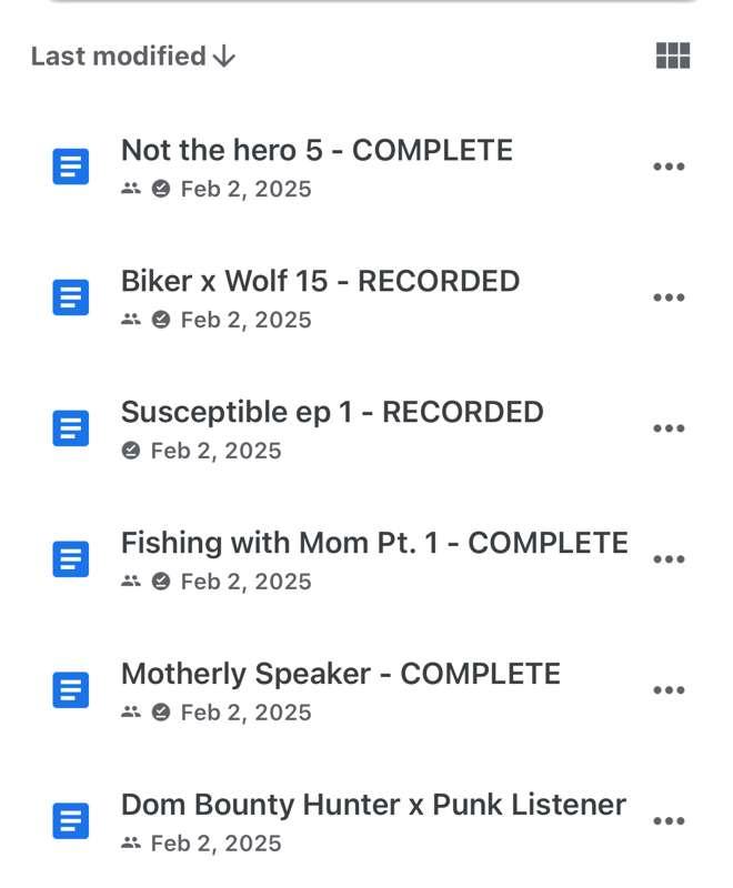 Upcoming audios 