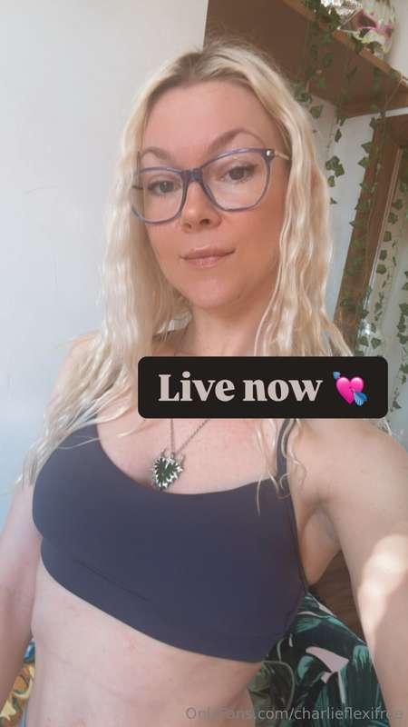 Hey I’m live right now tap my profile pic and join 🤩 say hey..