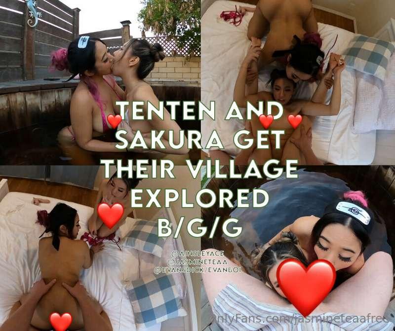 Tenten and Sakrua are having some hot and steamy fun in the ..