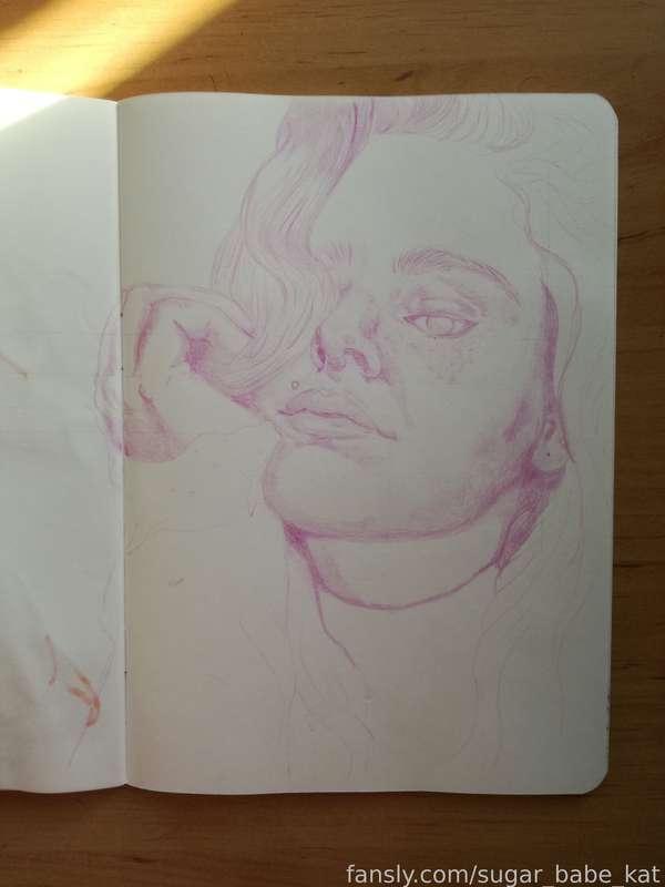 For those of you who don't know, I am a self-proclaimed artist. I've always loved creating art and almost studied it further but didn't. I stopped creating for a few years while I was studying but I've started getting back into it. I'll be sharing some of my art occasionally on my page (like this unfinished self-portrait sketch)  and I hope you enjoy it ❤😊❤

P.S - any tips on my art posts will go towards more supplies 🎨