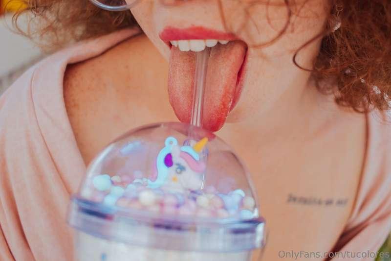 having a glass of milk... but it could be your milk.