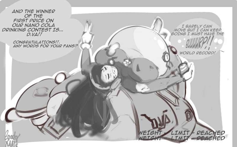 A Very Round And Sloshy D.va - Poll Winner