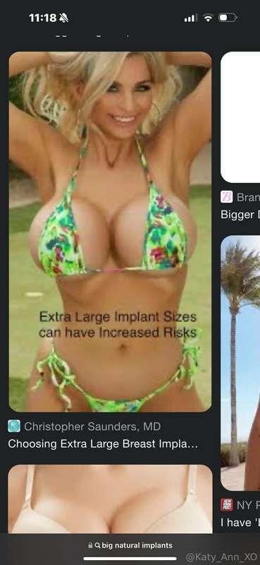 I was trying to google “big natural implants” and guess who ..