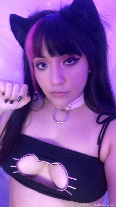 A little while ago I took pictures in my kitty lingerie agai..