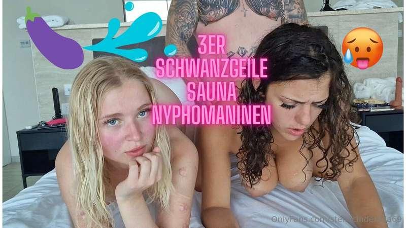 3er 🥵🔥Sauna Nyphomaninen wollen Sperma 💦 Fremden Ehemann ver..
