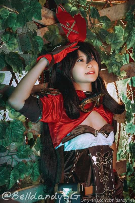 Full ***Amber from Genshin Impact*** 🔥 nude set available on..