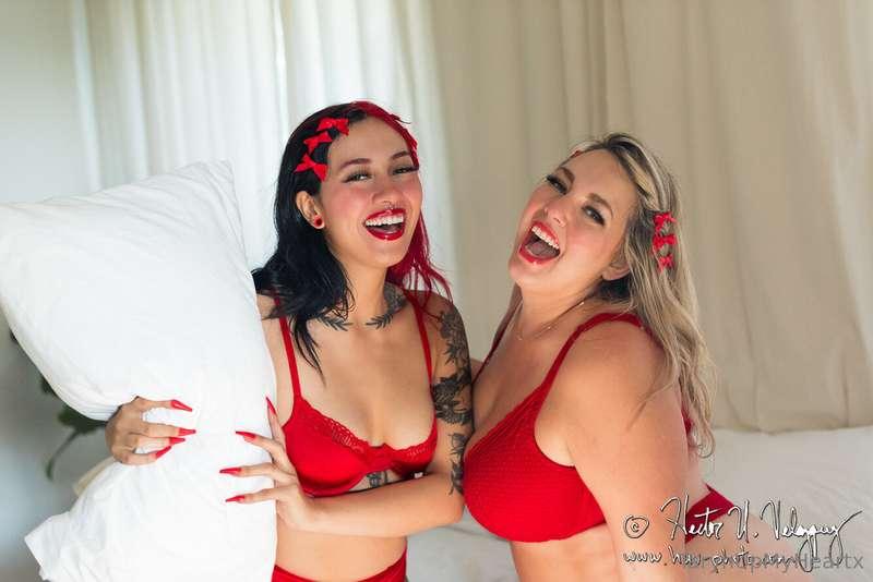 Wanna have a pillow fight with us?! We can get a little frea..