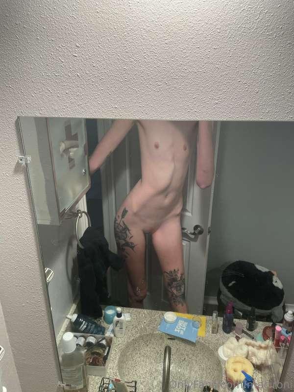 Messy bathroom