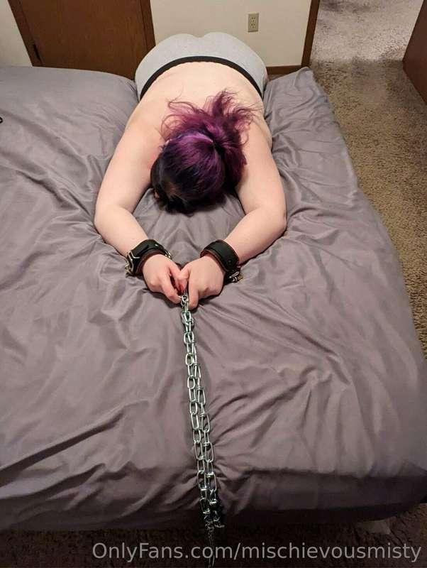 Sorry, I’ve been a little chained up ⛓️💋