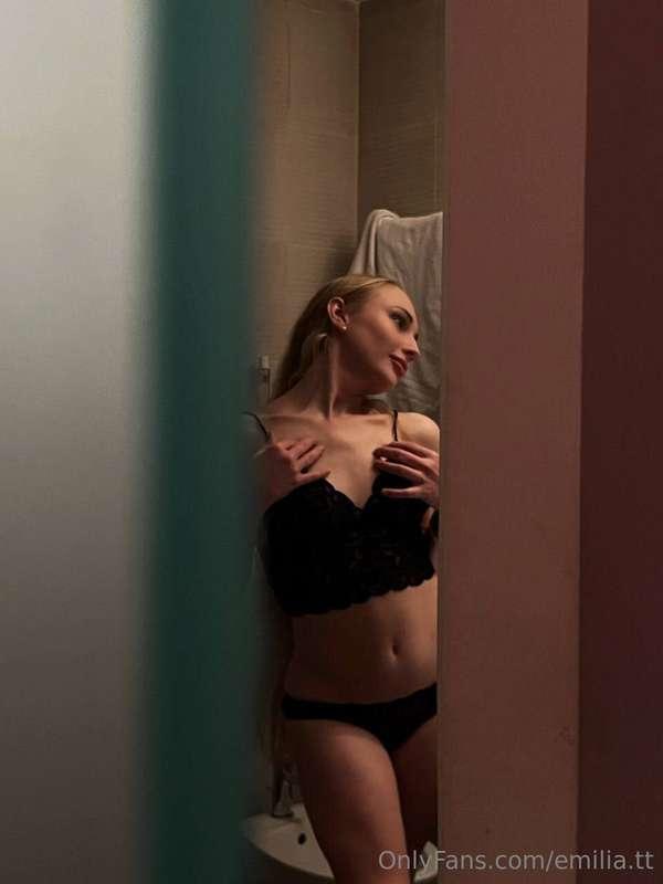 I like to think that you are watching me, undressing me with..