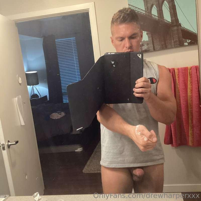 when you are done licking my hand clean…lick my cock clean t..