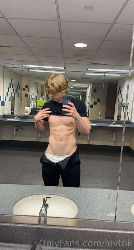 Come to the bathroom