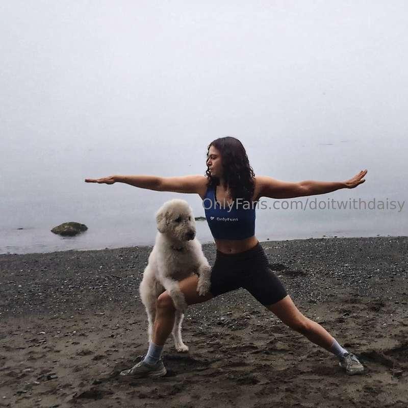 I love the idea of practicing asanas with my dog because it'..