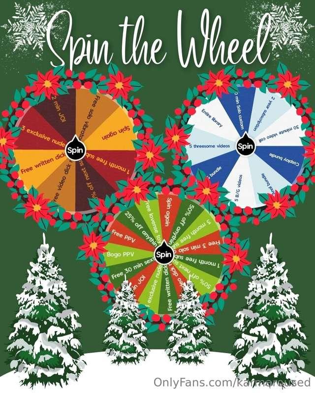 Some fun prizes in my Holiday Spin the Wheel!! Simply tip th..