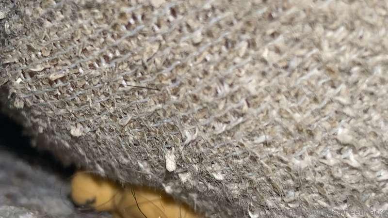 some close up sock crushing