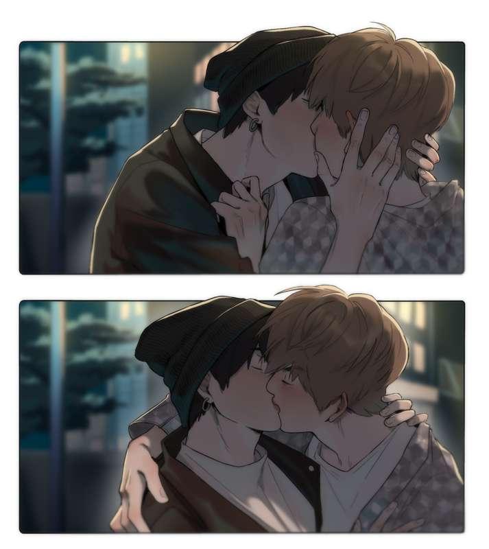 jinkook smooch