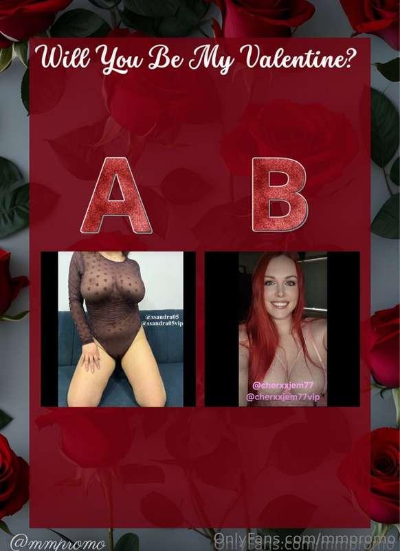 ❤️𝖡𝖾 𝖬𝗒 𝖵𝖺𝗅𝖾𝗇𝗍𝗂𝗇𝖾❤️ ❣️ Finals❣️

  𝒜: @ssandra05 / @ssandra0..