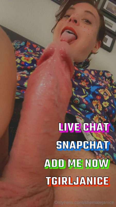 Message me on Snap or here to live chat!