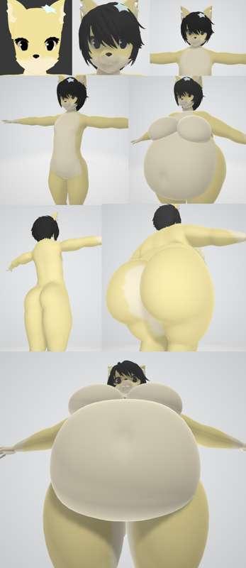 More 3D Shenanigans Skinny+Obese Model