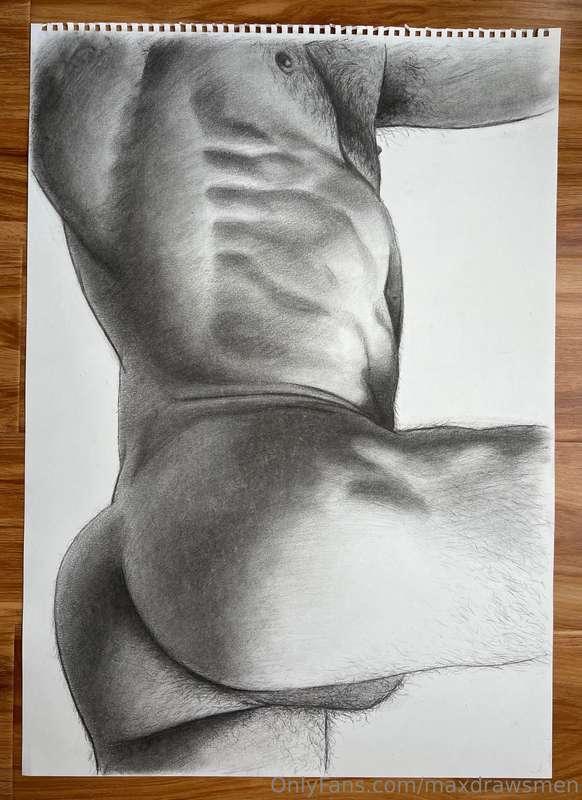 Onlyfans exclusive artwork and accompanying reference 👨‍🎨