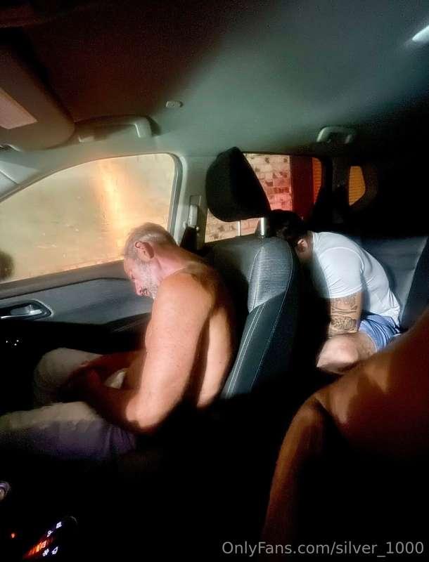 BB pulling into the driveway after a night of taking me and ..