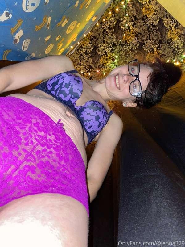 Does my ass look good in purple?