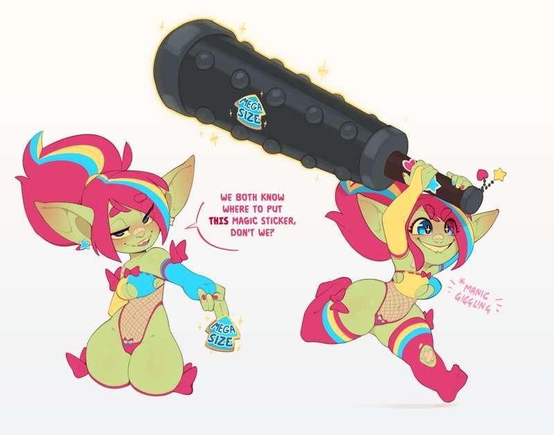 Candy sticker stacking