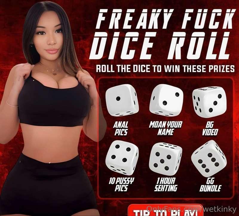 ❤️🖤 FREAKY FUCK DICE ROLL 🖤❤️𝐓𝐈𝐏, 𝐏𝐋𝐀𝐘 & 𝐑𝐎𝐋𝐋 𝐍𝐎𝐖❗unlock the..